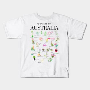 Flowers of Australia by Isabella Kids T-Shirt